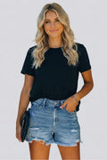 Women's Soft Denim Shorts | Stylish Frayed Hem Casual Summer Bottoms