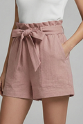 Women's Breathable Cotton Summer Shorts | Stylish High-Waist Tie-Waist Design