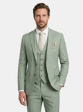 Men's Classic Wool Blend Suit | Elegant Slim Fit Three-Piece Formal Outfit