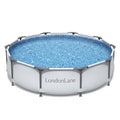 10ft Round Frame Pool | 305cm Family Swimming Pool with Steel Frame | Above Ground Garden Pool
