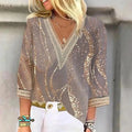 Women's Lightweight Chiffon Blouse | Elegant Flowing Summer Top