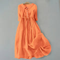Women's Lightweight Cotton Summer Dress | Relaxed Fit Minimalist Maxi Style