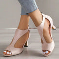 Women's Orthopaedic T-Strap Sandals | Elegant Open Toe Block Heel Footwear