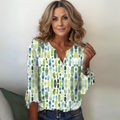 Blouse en coton et soie pour femmes | Haut d'été ample et stylé