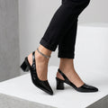Women's Elegant Orthopaedic Slingback Heels | Comfortable Pointed Toe Dress Shoes