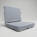 Folding Floor Chair with 6 Adjustable Reclining Positions for Beach & Camping