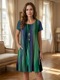 Robe d'été légère en rayonne pour femme | Style décontracté fluide et ample