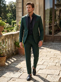 Men's Satin Tailored Suit | Elegant Slim Fit Trousers for Formal Events