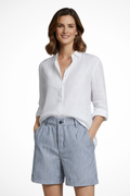 Women's Striped Tailored Shorts | High-Waist Elegant Summer Design