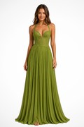 Women's Elegant Pleated Maxi Dress | Sophisticated Halter Formal Evening Gown