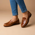 Women's Timeless Leather Loafers | Supportive Slip-On Everyday Shoes