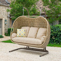 Garden Hanging Egg Chair with Stand | Outdoor Cocoon Swing Chair