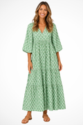 Women's Lightweight Floral Maxi Dress | Relaxed Fit Tiered Summer Dress