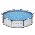 10ft Round Frame Pool | 305cm Family Swimming Pool with Steel Frame | Above Ground Garden Pool
