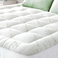 Bamboo Mattress Topper - Deep Pocket Quilted Mattress Pad 135 x 190cm