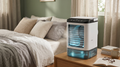 Refroidisseur d'air portable | Refroidisseur d'air personnel 3-en-1 avec humidificateur et batterie rechargeable | Ventilateur compact avec lumière LED