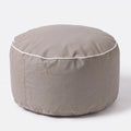 Outdoor Footrest Bean Bag Cover - Round Olefin Ottoman Cover