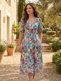 Women's Floral Midi Dress | Lightweight Romantic Summer Style