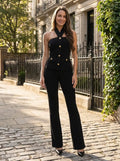 Completo donna strutturato | Elegante outfit due pezzi con collo halter