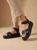 Women's Platform Sandals | Stylish Criss-Cross Ankle Strap Shoes