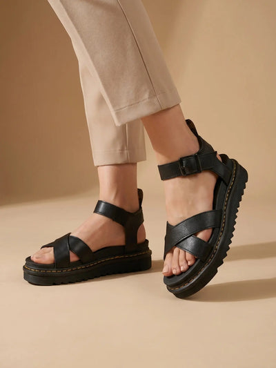 Women's Platform Sandals | Stylish Criss-Cross Ankle Strap Shoes LondonLaneStore